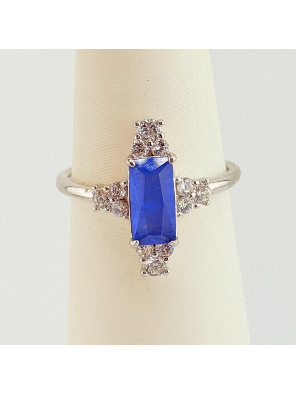 Bomb Party Sterling Club Sz 9 Cornflower Blue on .925 Silver RBP3016 RETRO